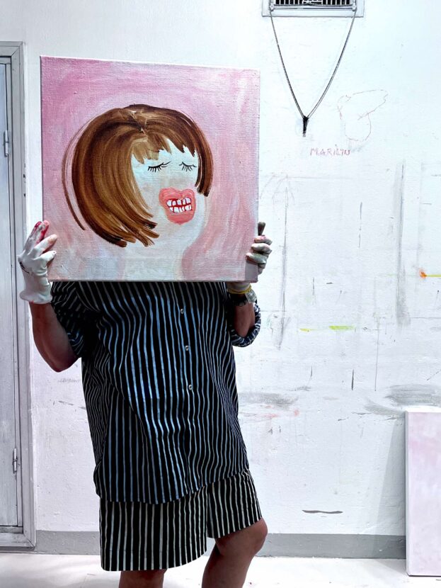 Eräänlainen omakuva, 2024, 50 x 50 cm