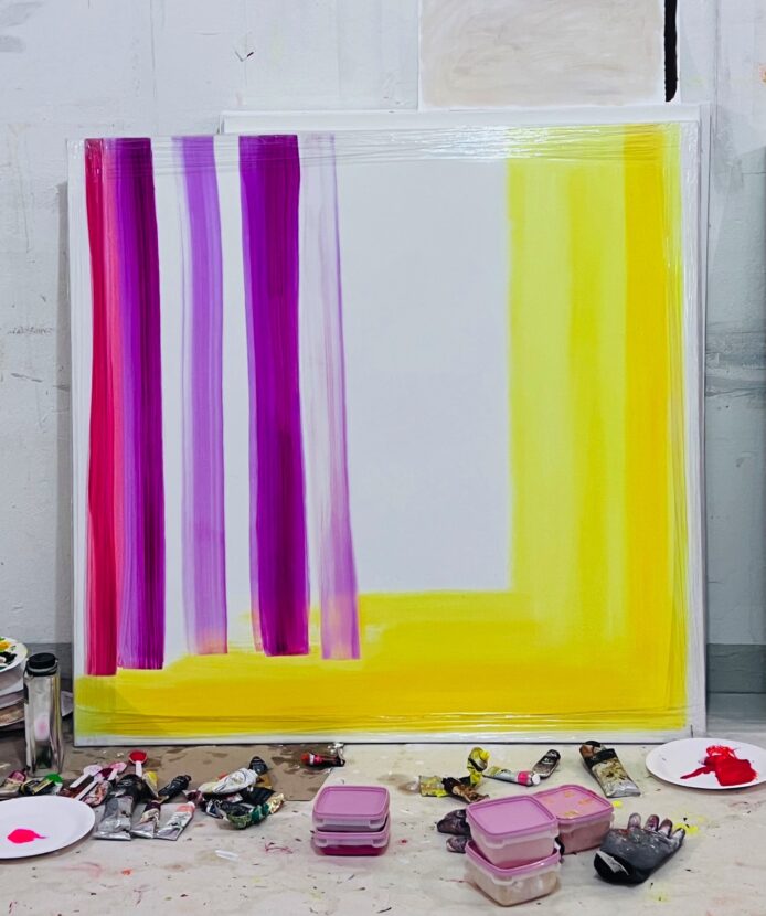 Ötökkäverho Provencesta, 2025, 110 x 113 cm