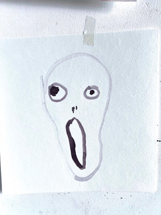 Embarassed, 2025, 30 x 30 cm