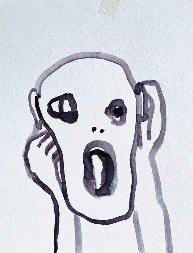 I Want to Be Heard, 2025, 30 x 30 cm