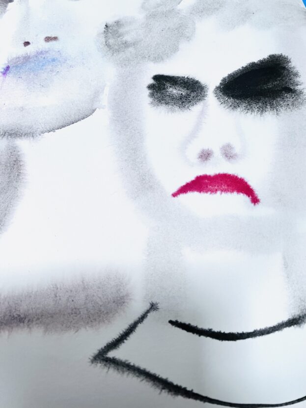 Angry Me, 2023, 60 x 45 cm